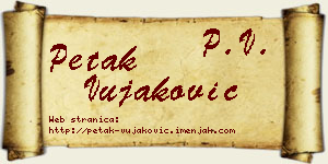 Petak Vujaković vizit kartica
